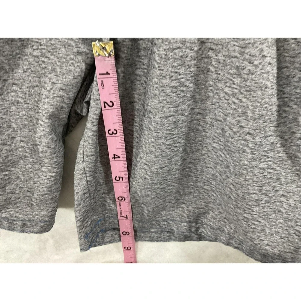 Dream Wave Swim Shorts Mens Medium Gray Striped Elastic Waist Mesh Lined Pockets